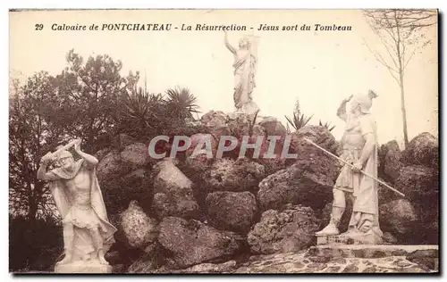 Ansichtskarte AK Calvaire De Pontchateau La Resurrection Jesus Sort Du Tombeau