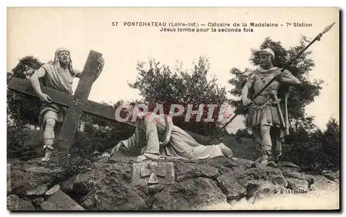 Ansichtskarte AK Pontchateau Clavaire De La Madeleine Jesus Tombe Pour La Seconde Fois