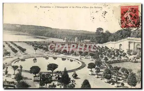 Cartes postales Versailles L&#39Orangerie Et La Piece d&#39Eau Des Suisses