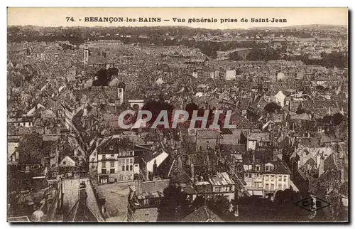 Cartes postales Besancon les Bains Vue Generale prise de Saint Jean