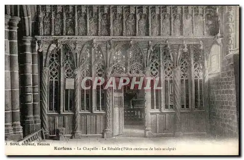 Cartes postales Kerfons Le Chapelle Le Retable