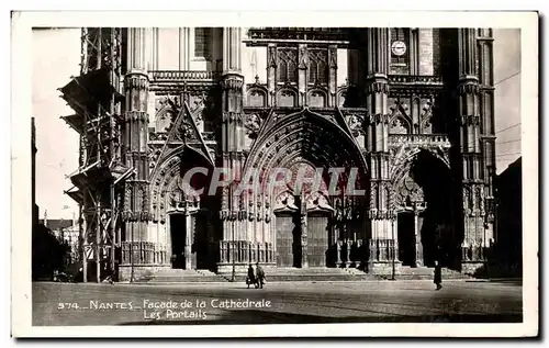 Ansichtskarte AK Nantes Facade de la Cathedrale Les Portails