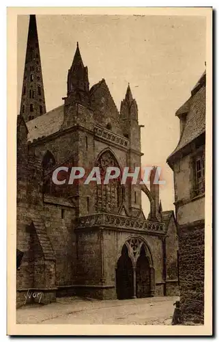 Cartes postales Treguier La Cathedrale Porche de L&#39ancienne Eglise