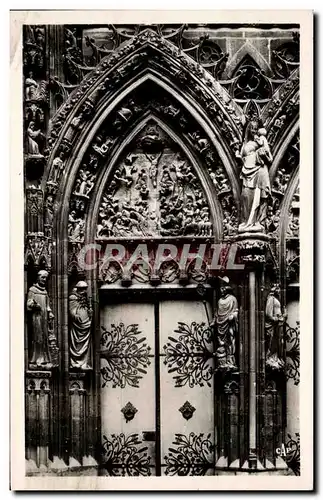 Ansichtskarte AK Thann Cathedrale St Thiebault Grand Portail Detail