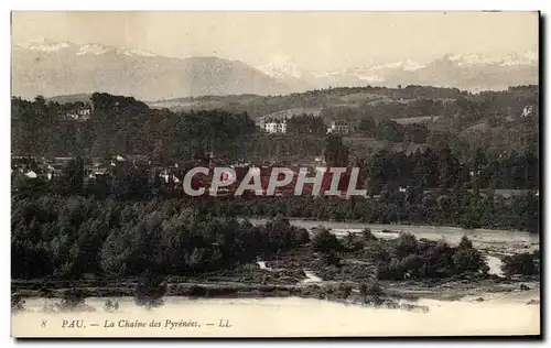 Cartes postales Pau La Chaine des Pyrenees