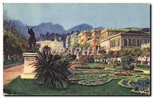 Cartes postales Menton Les nouveaux Jardins et le Casino
