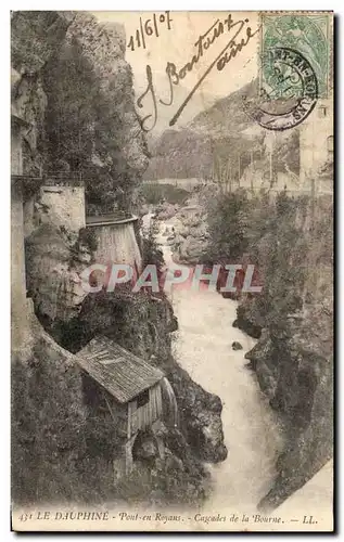 Cartes postales Le Dauphine Pont en Royans Cascades de la Bourne