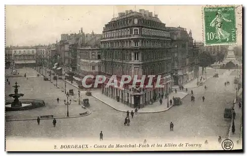 Cartes postales Bordeaux Cours du Marechal Foch et les Allees de Tourny