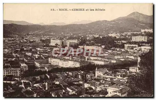 Cartes postales Nice Cimiez et les Hotels