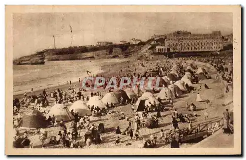 Cartes postales Biarritz L&#39Heure du bain sur la Grande Plage