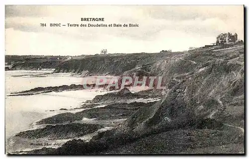 Cartes postales Bretagne Binic Tertre des Doudellins et Baie de Binic