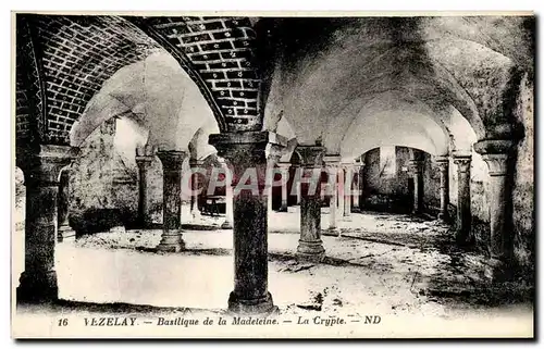 Ansichtskarte AK Vezelay Basilique de la Madeleine la Crypte