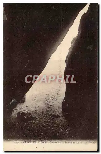 Ansichtskarte AK Carolles Une des Grottes de la Pointe du Lude