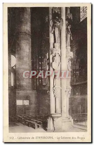 Ansichtskarte AK Cathedrale De Strasbourg La Colonne Des Anges