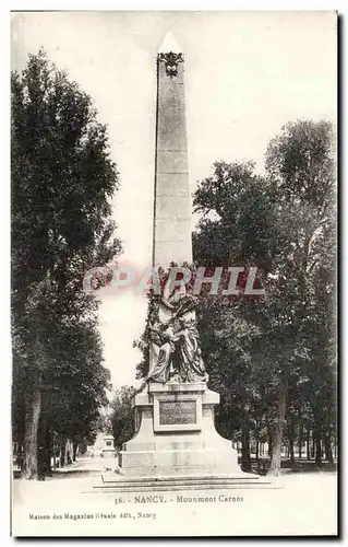 Cartes postales Nancy Monument Carnot