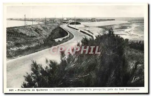 Cartes postales Presqu&#39ile De Quiberon L&#39Endroit Le Plus Etroit De La Presqu&#39ile pres du fort Penthievr