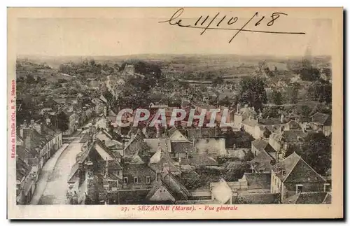 Cartes postales Sezanne Vue Generale