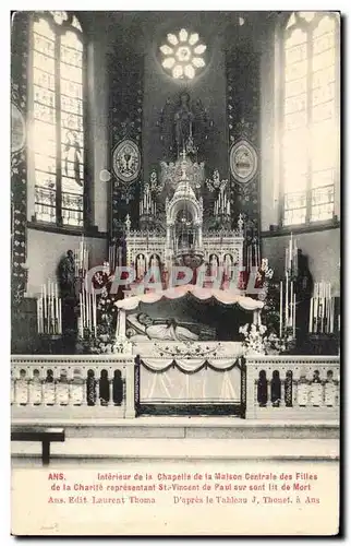 Ansichtskarte AK Ans Interieur de la Chapelle de la Maison Centrale des Filles de la Charite St Vincent de paul