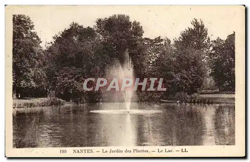 Ansichtskarte AK Nantes La Jardin des Plantes Le lac