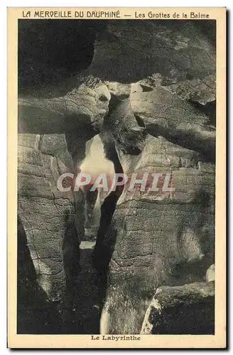 Cartes postales La Merveille Du Dauphine Les Grottes de la Balme Le Labyrinthe