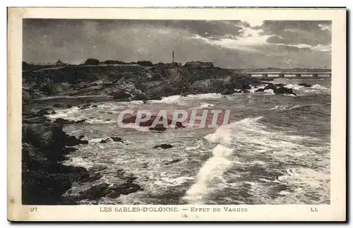 Cartes postales Les Sables D&#39Olonne Effet de Vagues