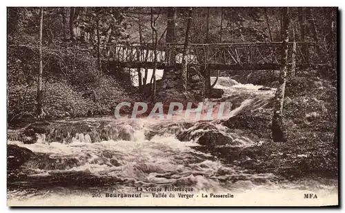 Ansichtskarte AK Bourganeuf Vallee Du Verger la Passerelle