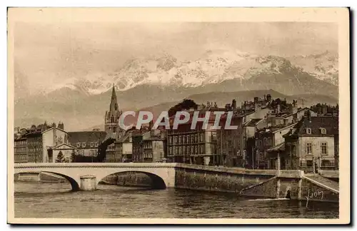 Ansichtskarte AK Les Alpes Grenoble Les Bords de L&#39Isere et les Alpes Neigeuses