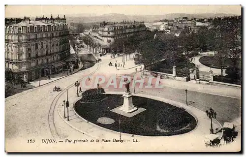 Ansichtskarte AK Dijon Vue Generale de la Place Darcy