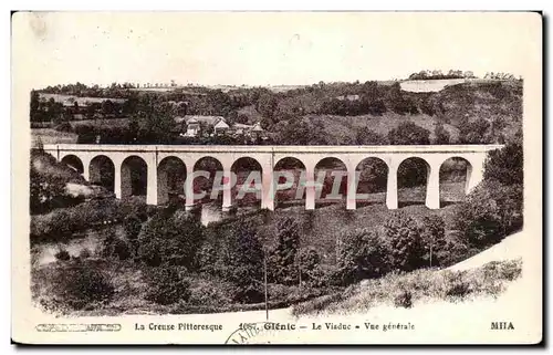 Cartes postales La Creuse Pittoresque Glenic Le Viaduc Vue Generale