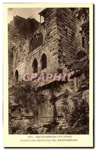 Cartes postales Niederbronn Les Bains Ruines Du Chateau De Wasenbourg