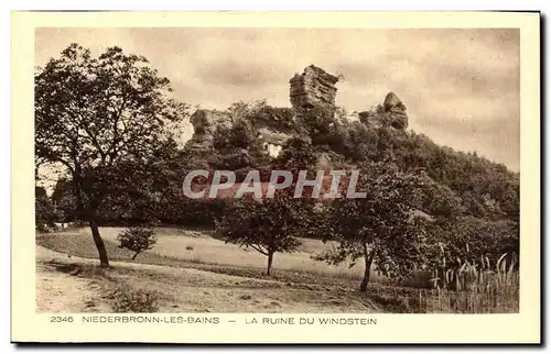 Cartes postales Niederbronn Les Bains La Ruine Du Windstein