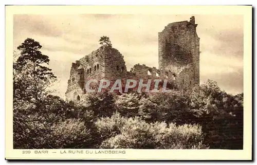 Ansichtskarte AK Barr La Ruine Du Landsberg