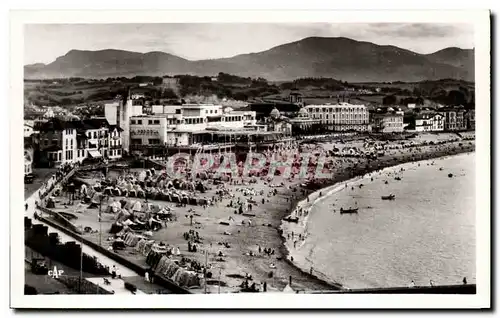 Cartes postales St Jean de Luz Vue generale de la Plage