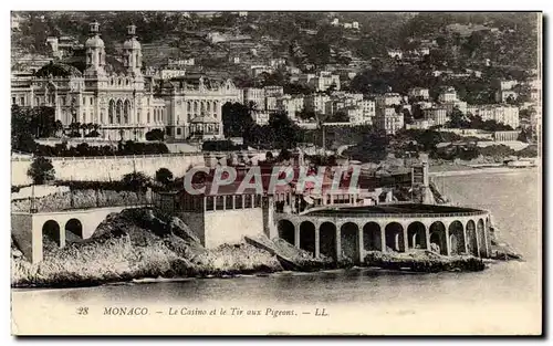 Cartes postales Monaco Le Casino et le Tir aux Pigeons