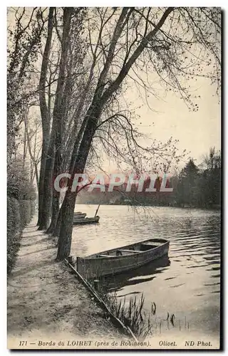 Cartes postales Bords du Loiret Olivet Pres de Robinson Barques