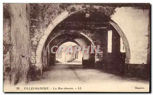 Cartes postales Villefranche La Rue Obscure