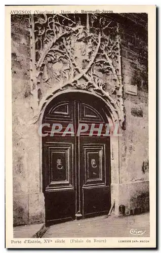 Cartes postales Avignon Hotel de Baroncelli Javon Porte d'Entree