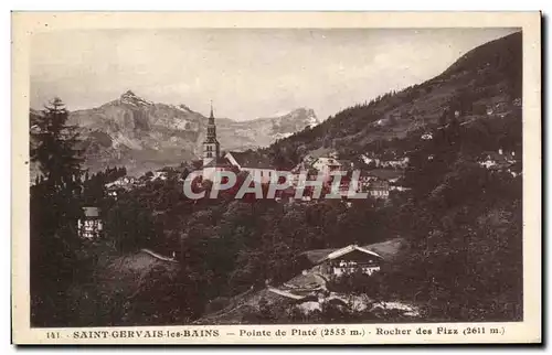 Cartes postales Saint Gervais Les Bains Pointe de Plate Rocher des Fizz