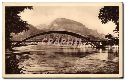 Ansichtskarte AK Grenoble Le Pont du Sablon L&#39Isere et le Saint Eynard