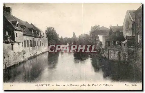 Ansichtskarte AK Abbeville vue Sur La Somme Prise Du Pont De Talence