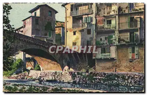 Ansichtskarte AK La Douce France Cote D&#39Azur Sospel Vieilles Maisons Sur La Bevera