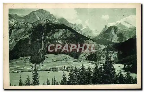 Cartes postales Pralognan La Vanoise Vue Generale A Droite La Grande Casse