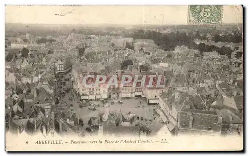 Cartes postales Abbeville Panorama Vers La Place De l'Amiral Courbet