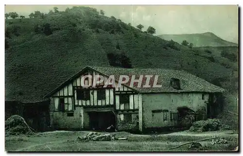 Ansichtskarte AK Pays Basque Maison Basque a Ibarron