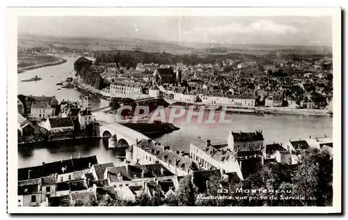 Cartes postales Montereau Panorama Vue Prise De Surville