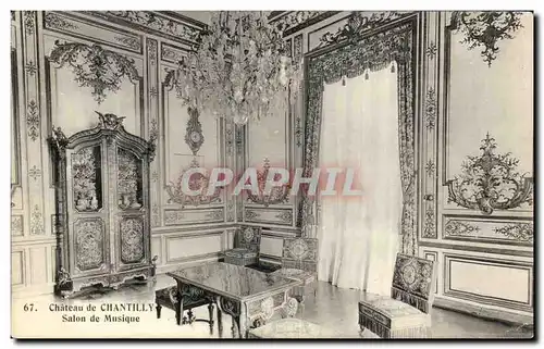 Cartes postales Chateau De Chantilly Salon De Musique