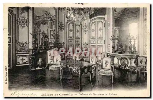 Cartes postales Chateau De Chantilly Cabinet De Monsieur Le Prince