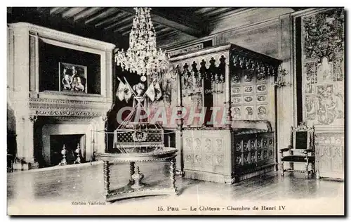 Cartes postales Pau Le Chateau Chambre De Henri IV