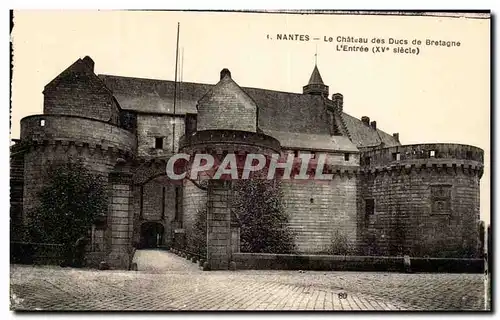 Ansichtskarte AK Nantes Le Chateau Des Ducs De Bretagne L&#39Entree