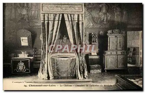 Cartes postales Chaumont Sur Loire Le Chateau Chambre De Catherine De Medicis